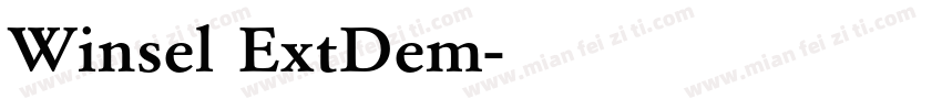 Winsel ExtDem字体转换